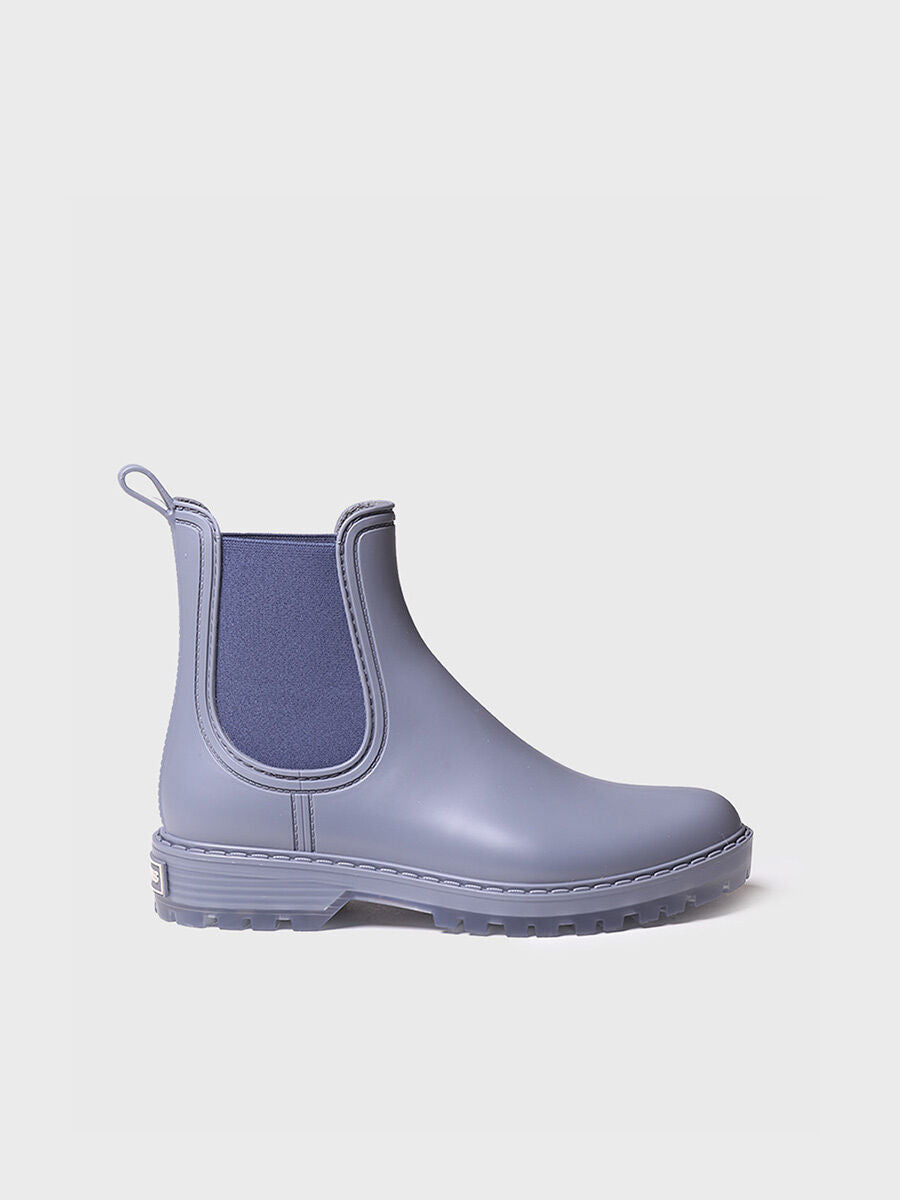 Women's rain Ankle boot in Blue - CANCUN-BLUE