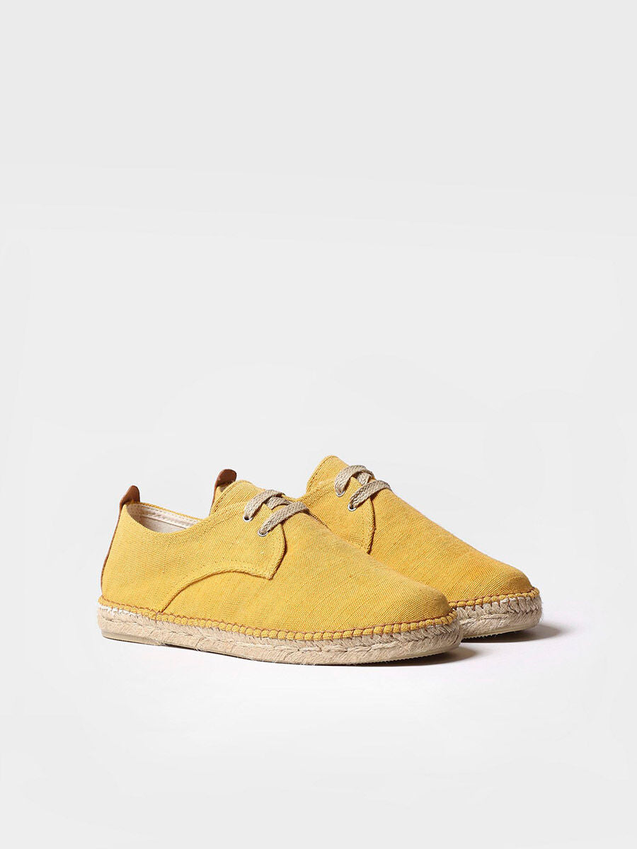 Men's espadrilles with laces - DIXON-YELLOW