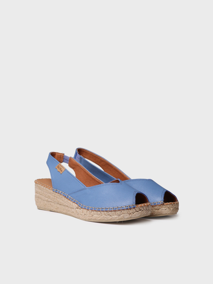 Wedge espadrilles in leather - BERNIA-P-JEANS