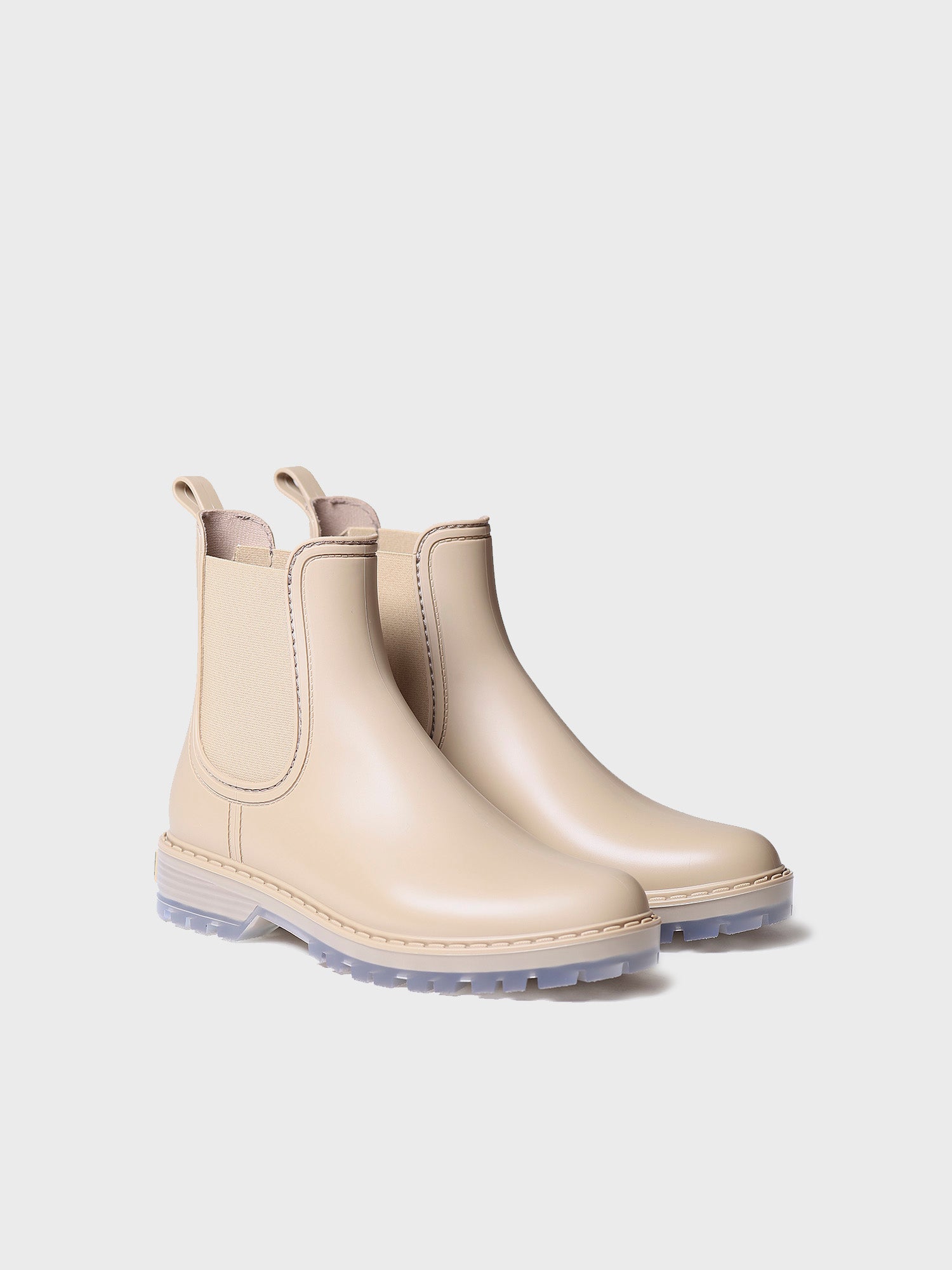 Women's Chelsea-style Waterproof Ankle boot in Beige - CONEY-BEIGE