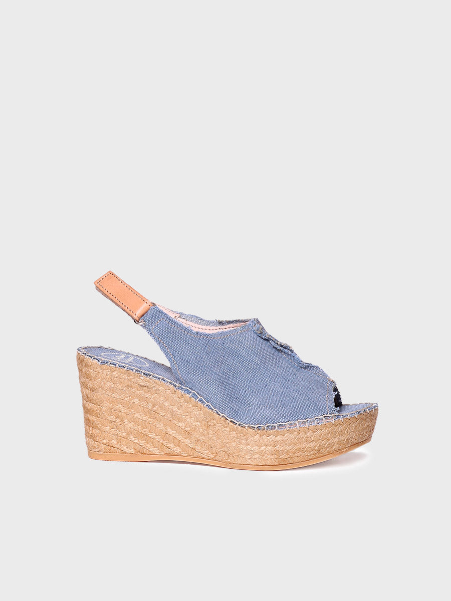 Women's sling-back espadrille - LUGANO-BLUE