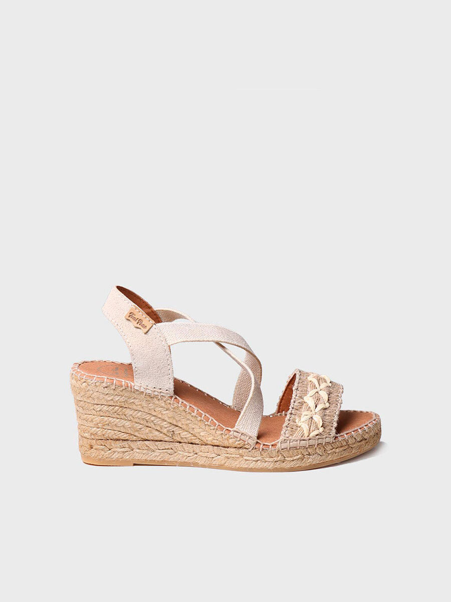 Women's jute wedge sandal - SUSA-BN-NATURAL