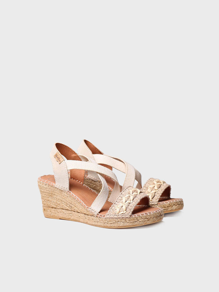 Women's jute wedge sandal - SUSA-BN-NATURAL